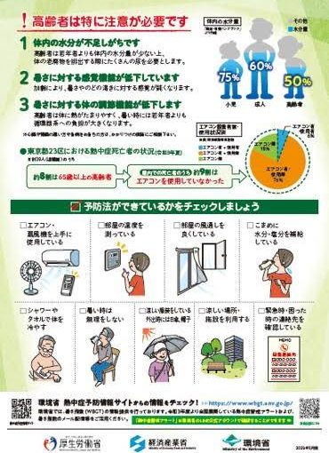 熱中症対策  「訪問看護ステーション そよかぜ」より
